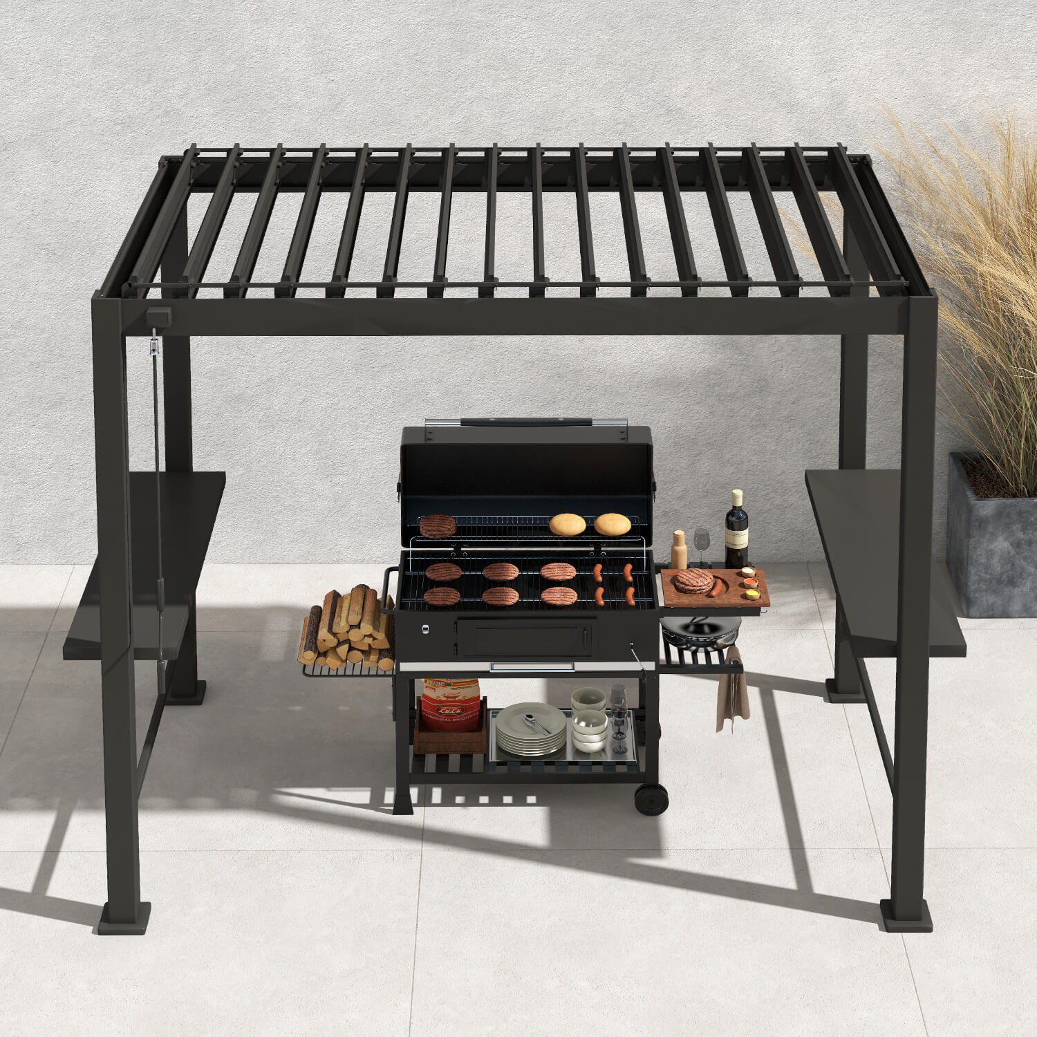 88 Grill Pergola at Mirador outdoor