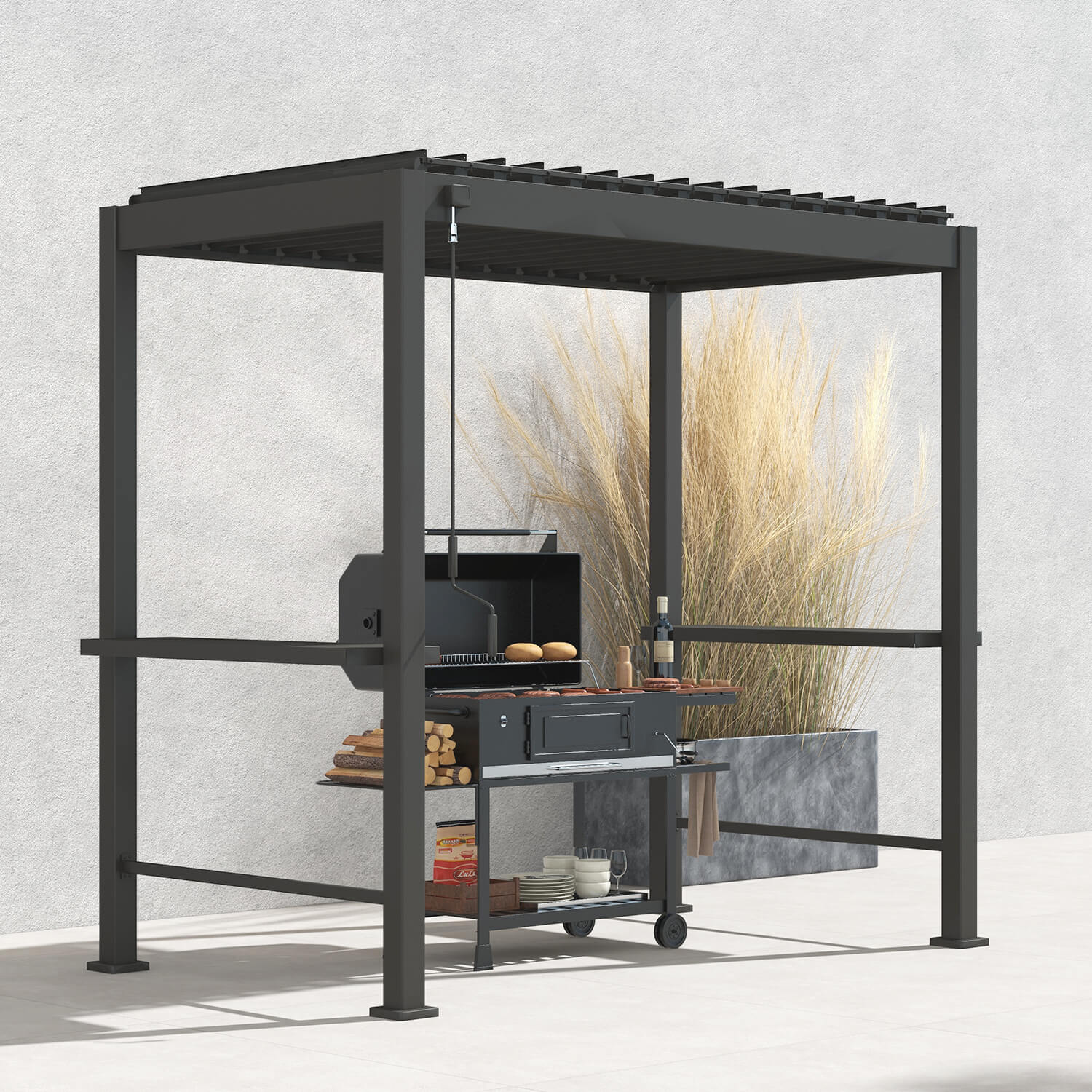 88 Grill Pergola at Mirador outdoor