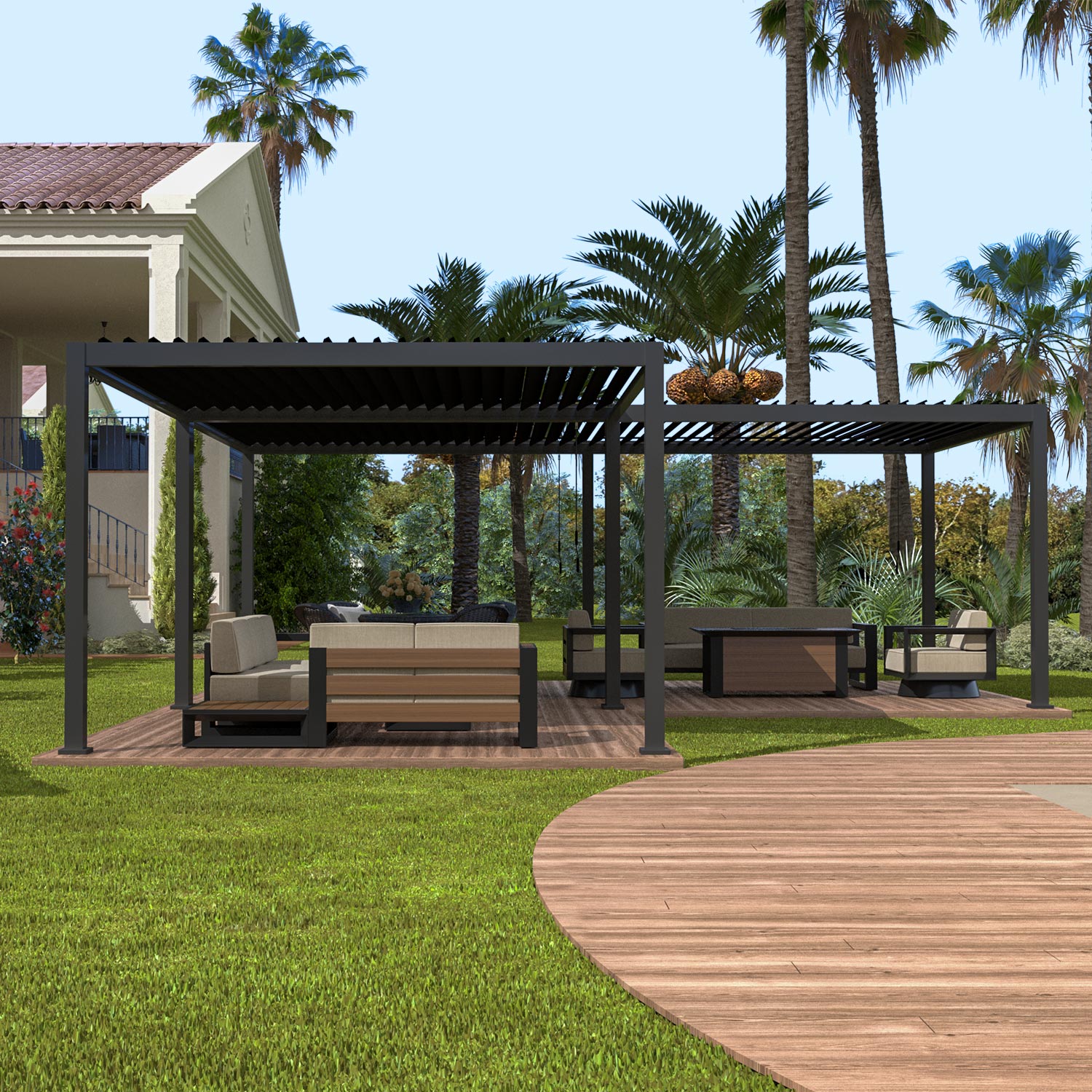 MIRADOR INFINITE 24'x24' (L) SHAPE PERGOLA