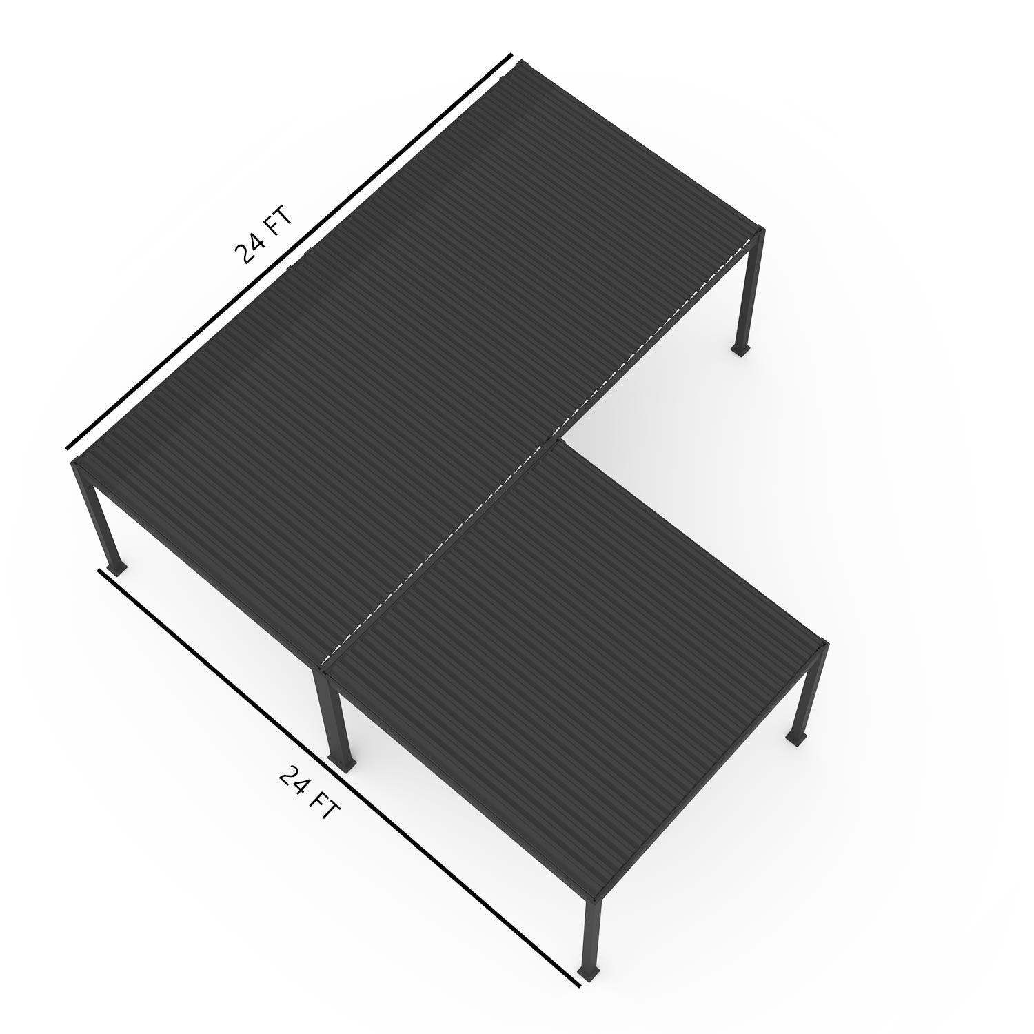 MIRADOR INFINITE 24'x24' (L) SHAPE PERGOLA