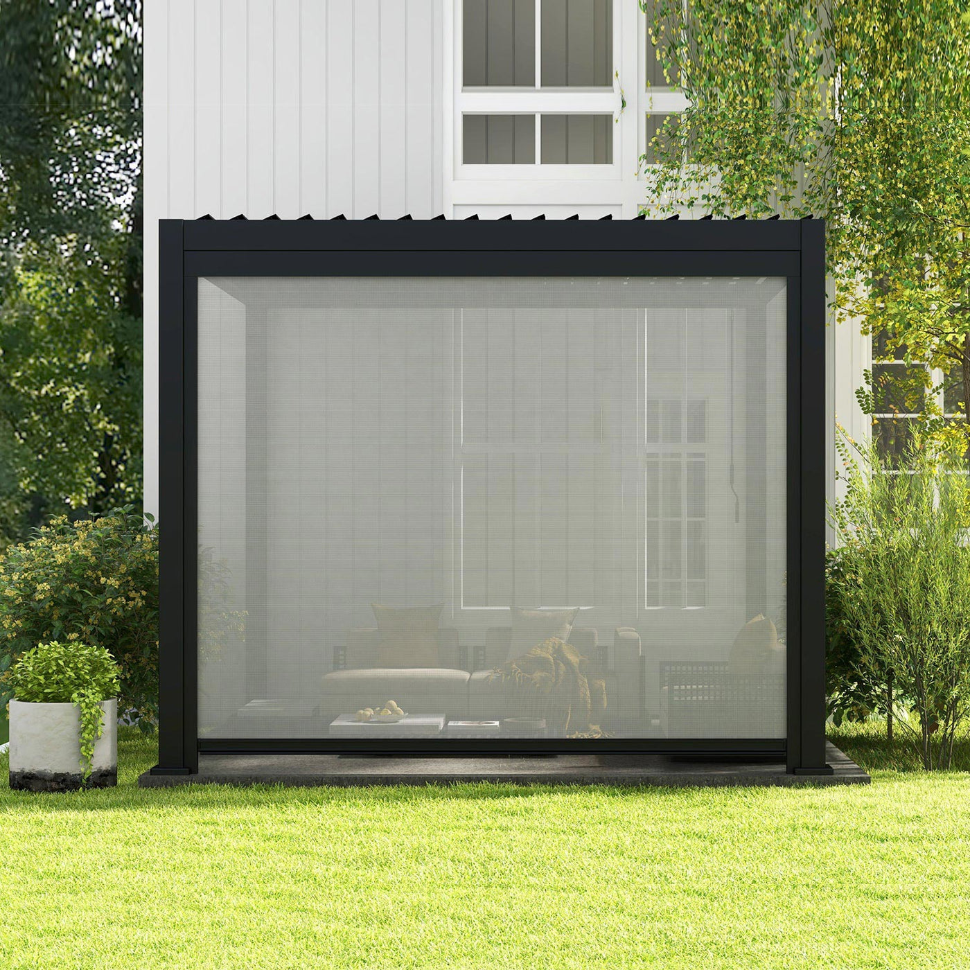 Mirador Pergola 111 Accessory - 10' Pull Down Screen