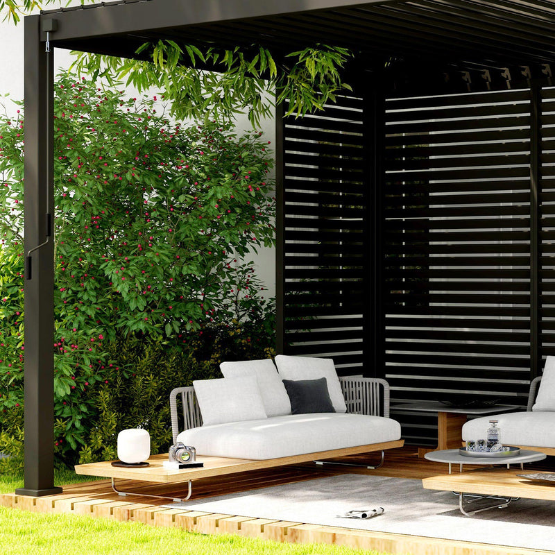 MIRADOR ACCESSORY | Charcoal Pergola Side Walls